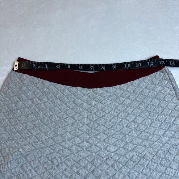 Romeo & Juliet Couture Quilted Knit Flare Mini Skirt Size Small Preppy Academia - Picture 6 of 7